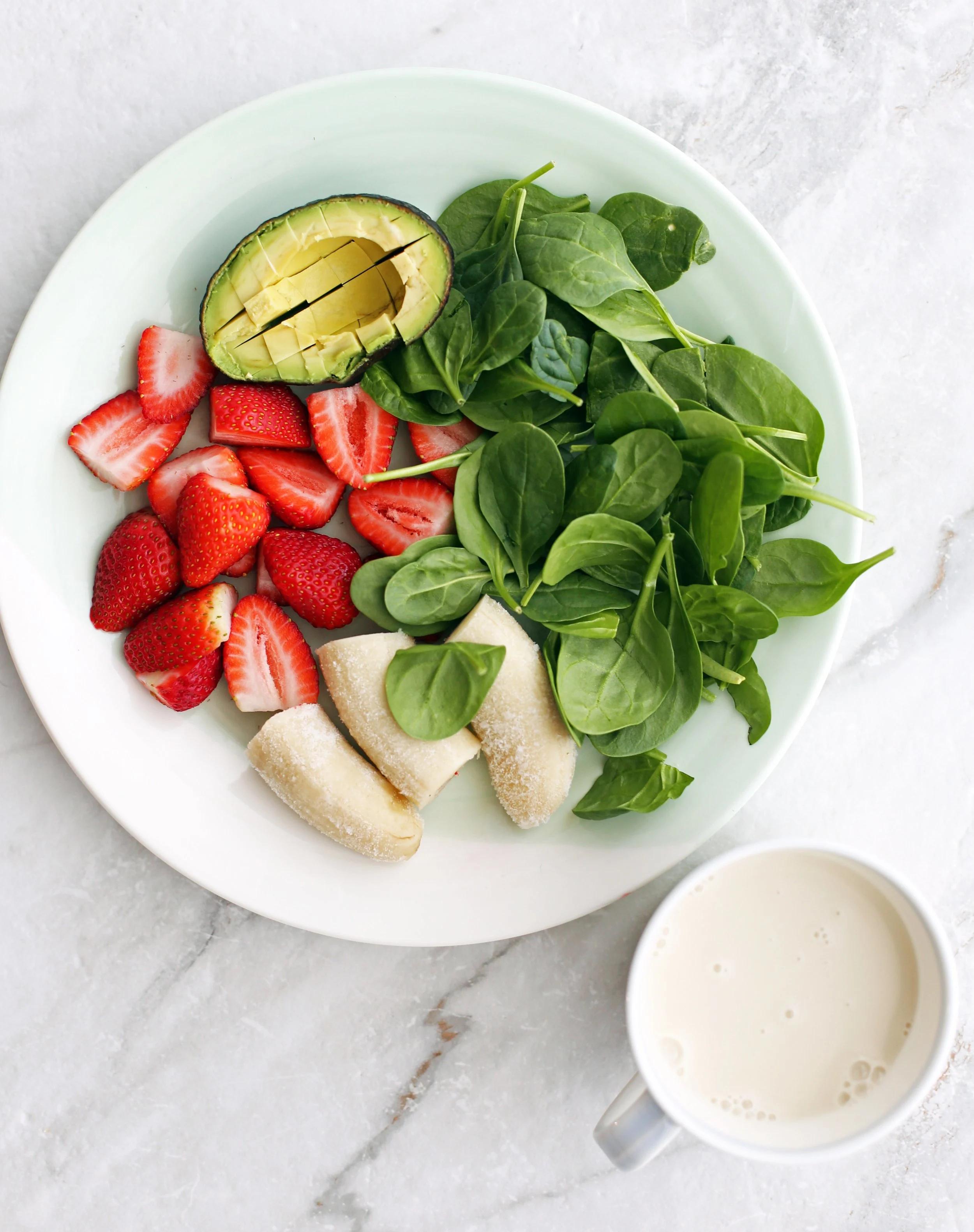 Strawberry Avocado Green Smoothie - Yay! For Food