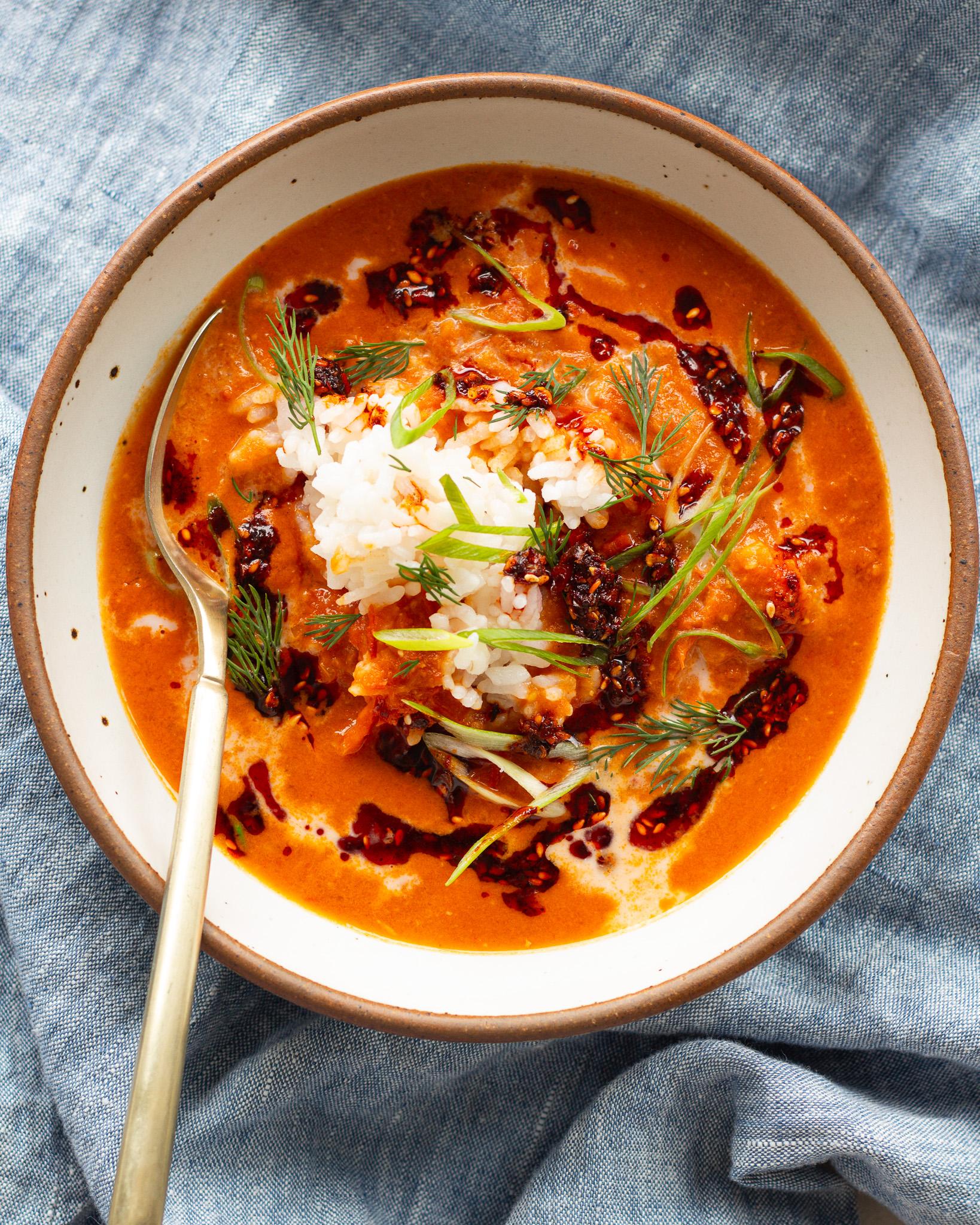 Caramelized Gochujang Tomato Soup - Justine Doiron