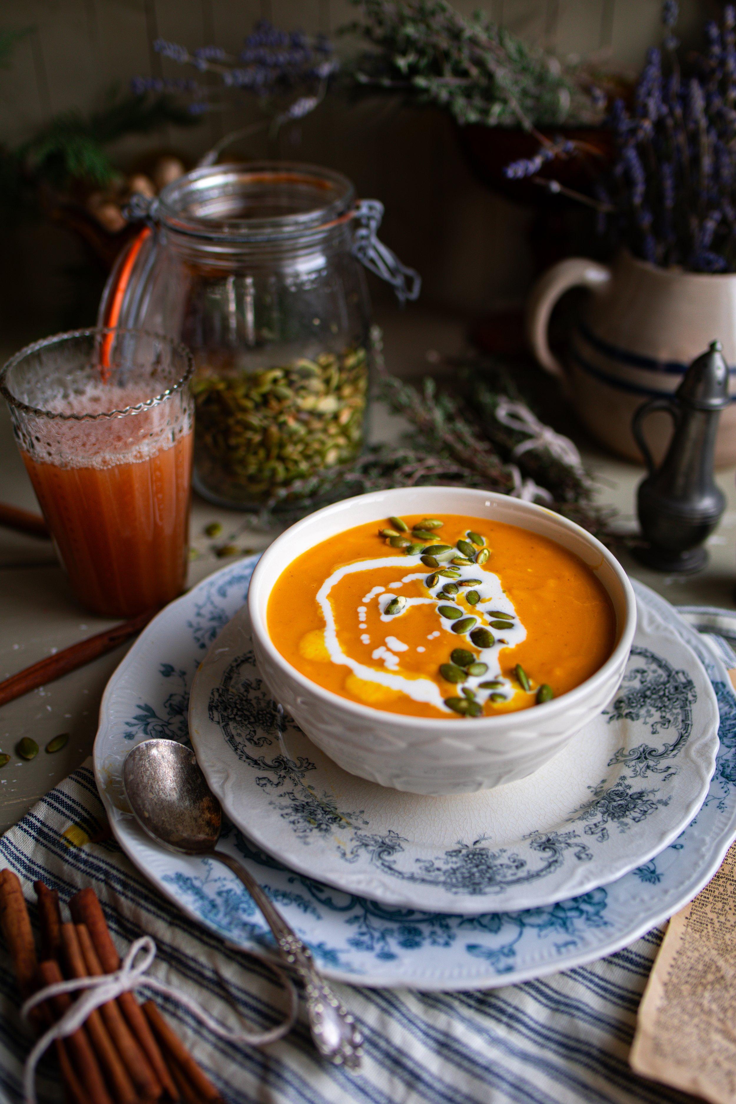 Apple Carrot and Pumpkin Soup: Warm Winter Comfort Food Recipe ...