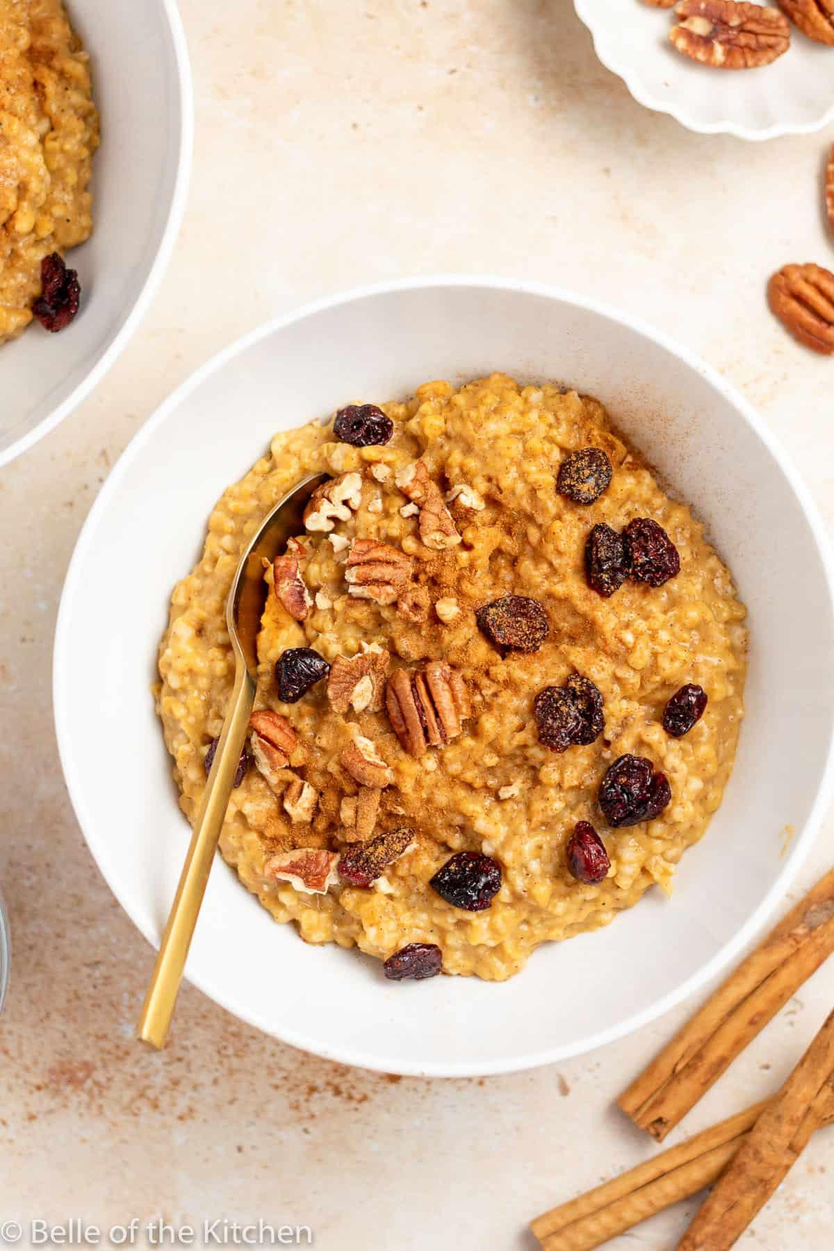 Pumpkin Spice Oatmeal (Crockpot, Instant Pot, and Stove Top ...