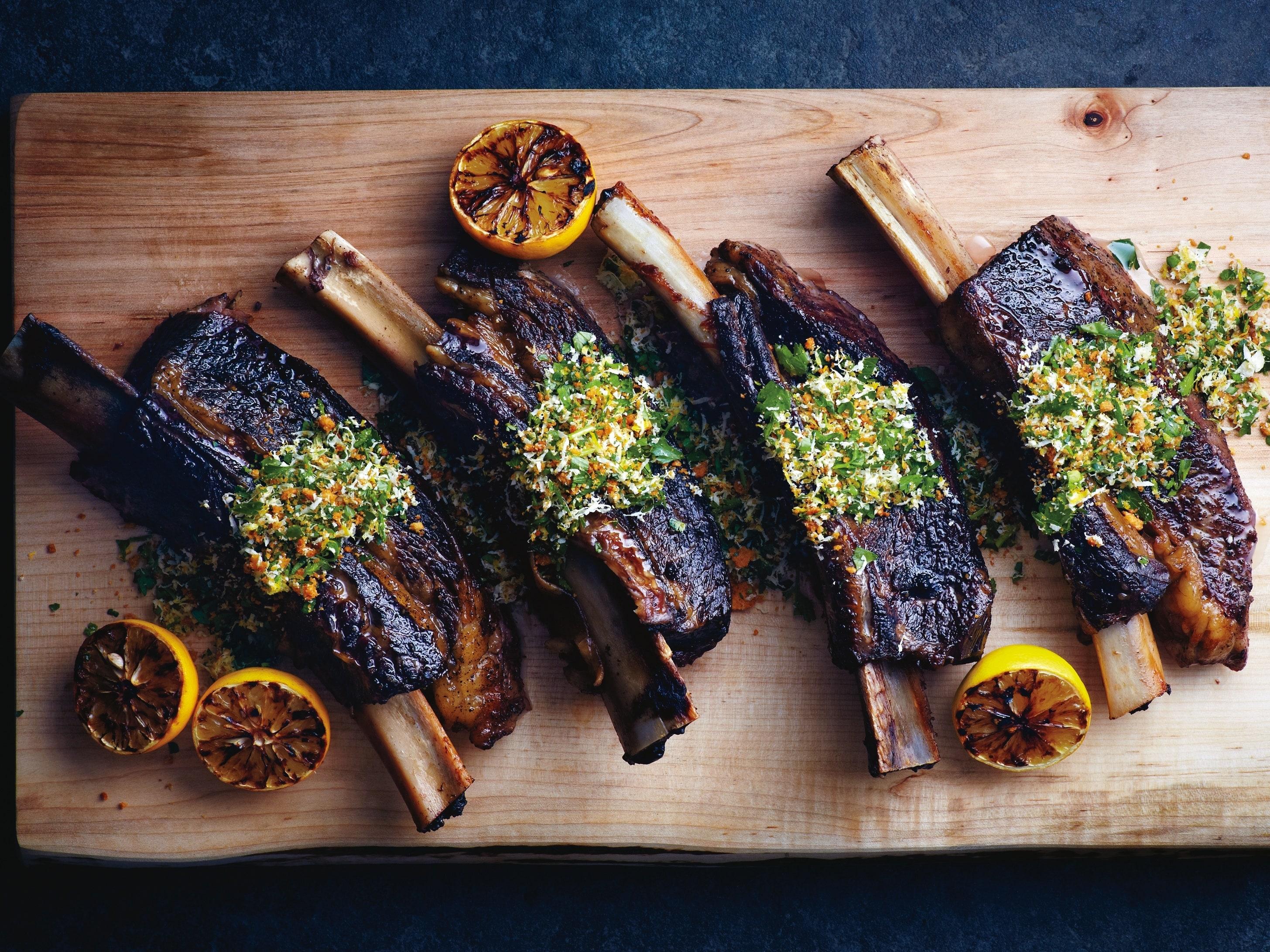 Slow-Cooked Short Ribs with Gremolata Recipe | Bon Appétit