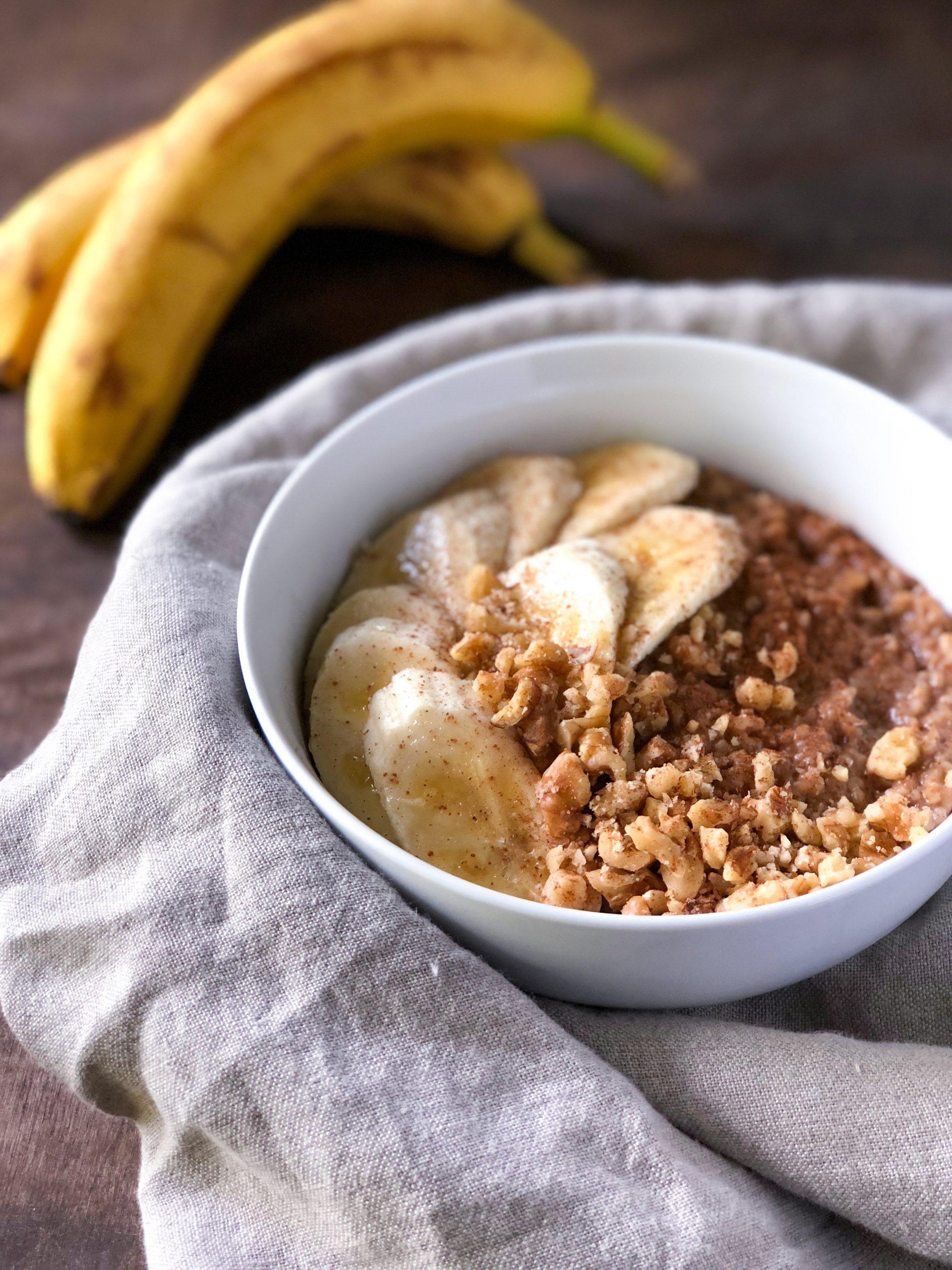 Banana Nut Steel-Cut Oatmeal - WhipSmart Kitchen