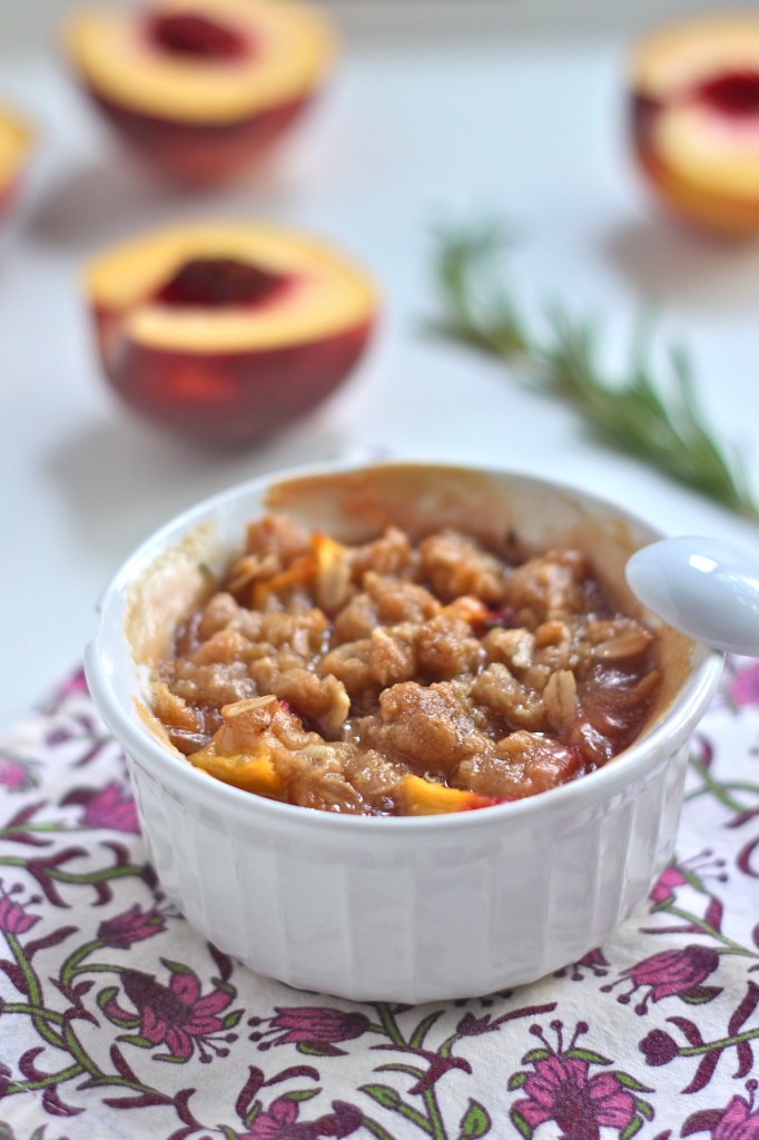 Peach Rosemary Crisp 