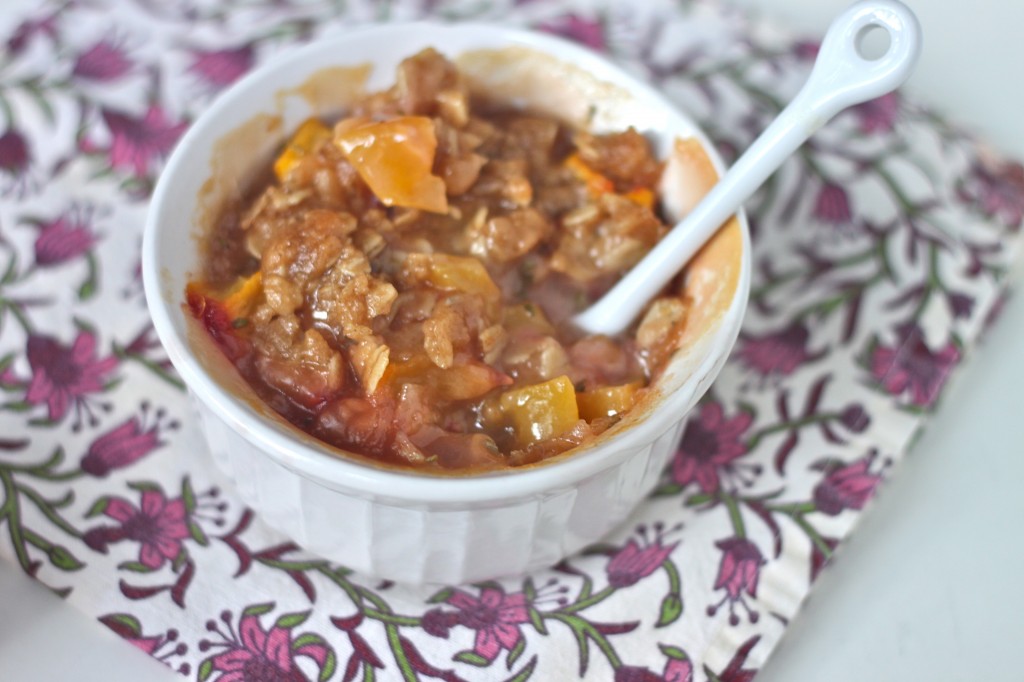 Peach Rosemary Crisp 