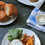 Quinoa Veggie Burgers with Whipped Feta