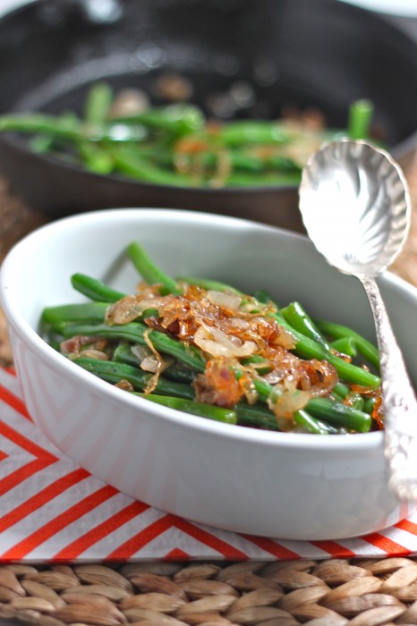 Green Beans with Caramelized Shallots