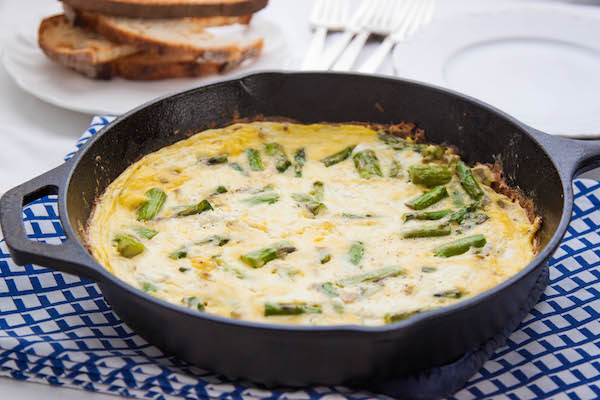 Asparagus and Goat Cheese Frittata