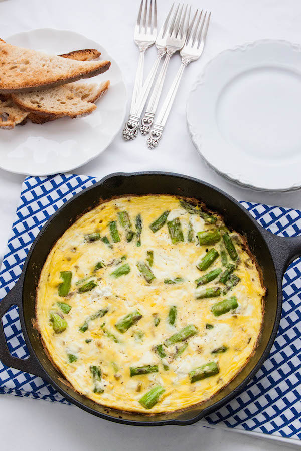 Asparagus and Goat Cheese Frittata