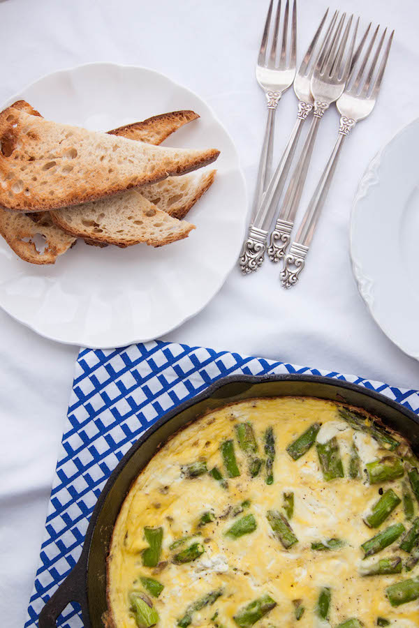 Asparagus and Goat Cheese Frittata