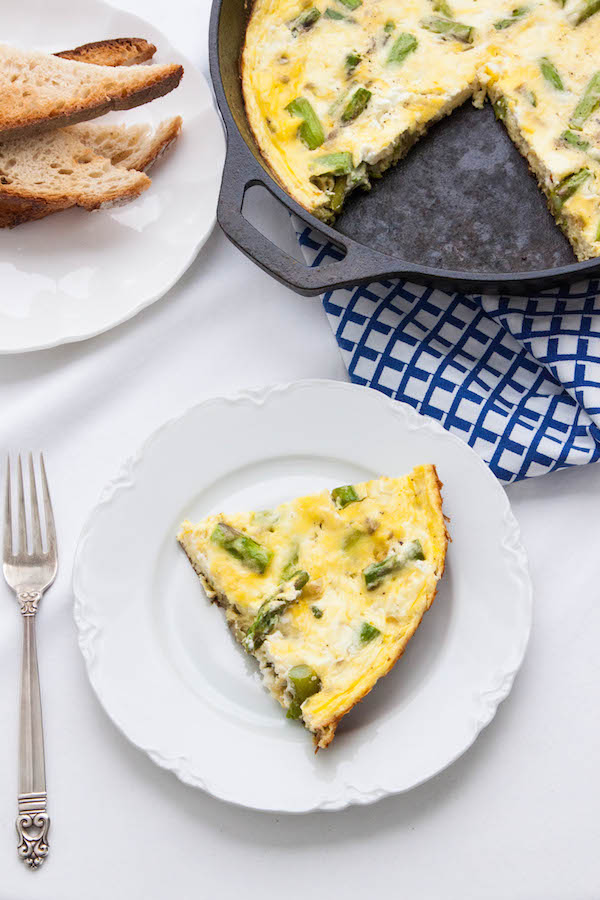 Asparagus and Goat Cheese Frittata